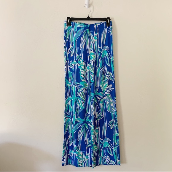 Lilly Pulitzer Blue Georgia May Palazzo Pants XS - Picture 1 of 3